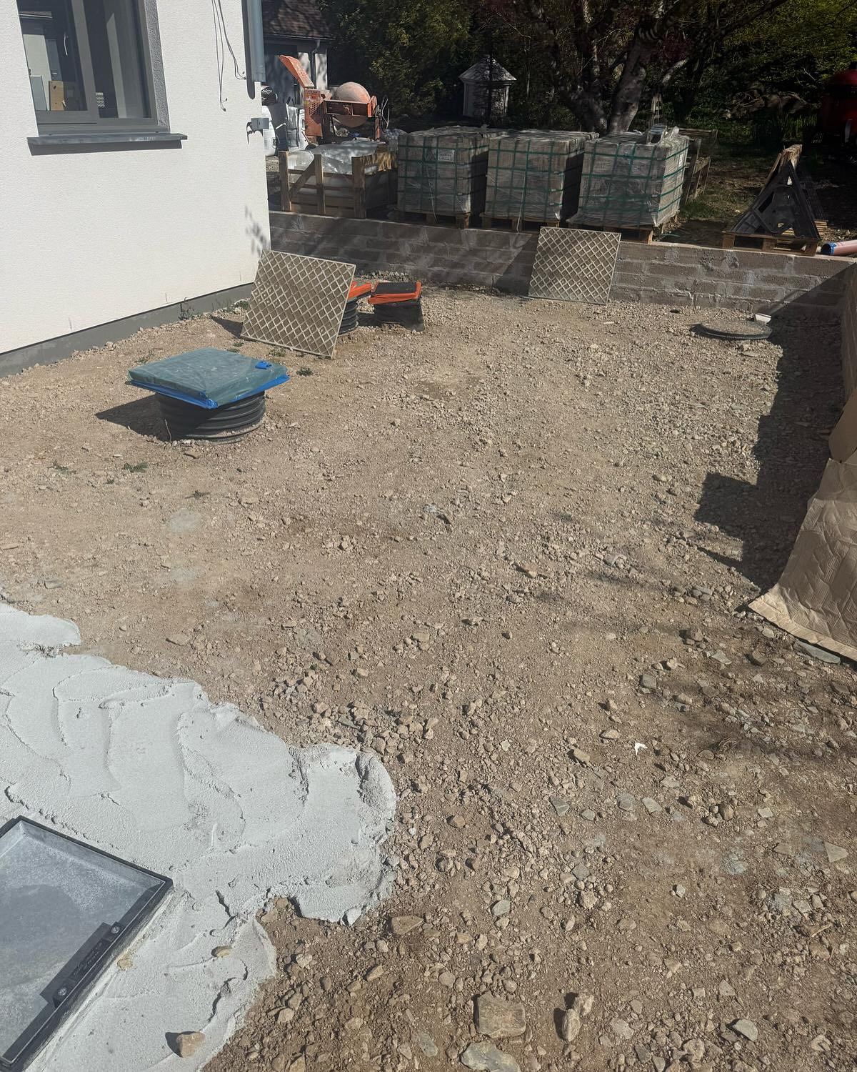 Premium Patio & Outdoor Living Area Transformation in Devon in null before MAG Developments SW completed the patio / driveway