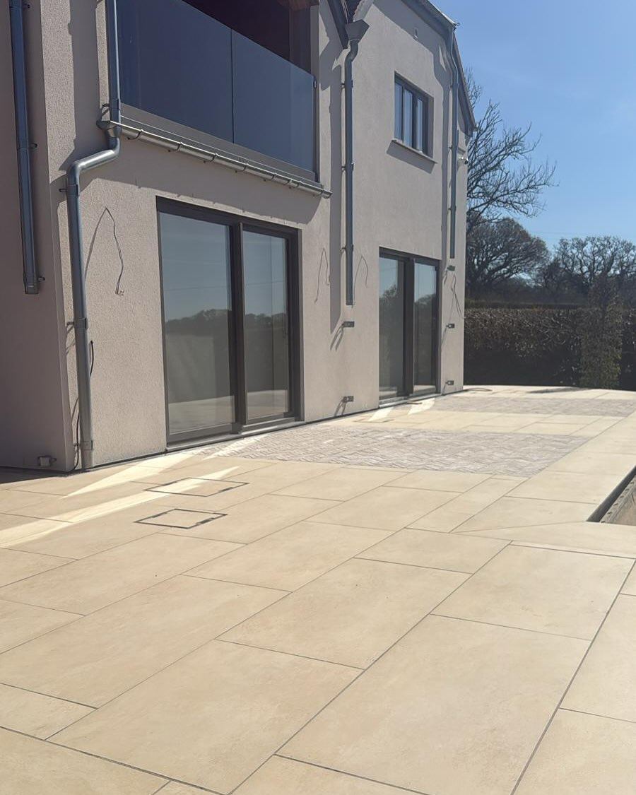 Premium Patio & Outdoor Living Area Transformation in Devon in null after MAG Developments SW completed the patio / driveway
